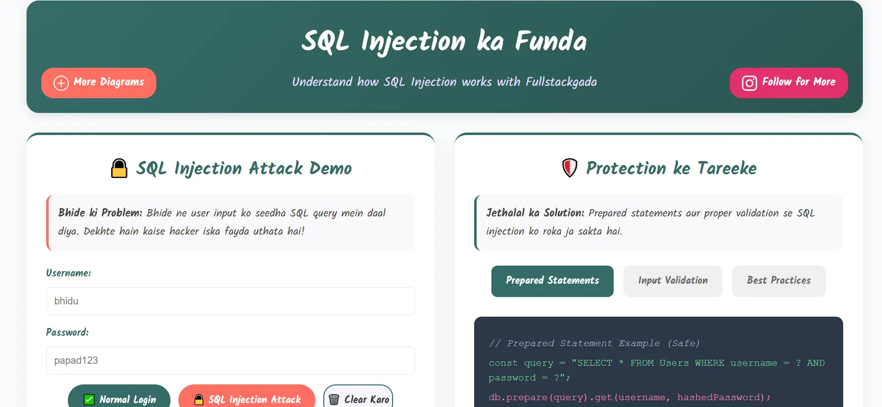 SQL Injection Demo