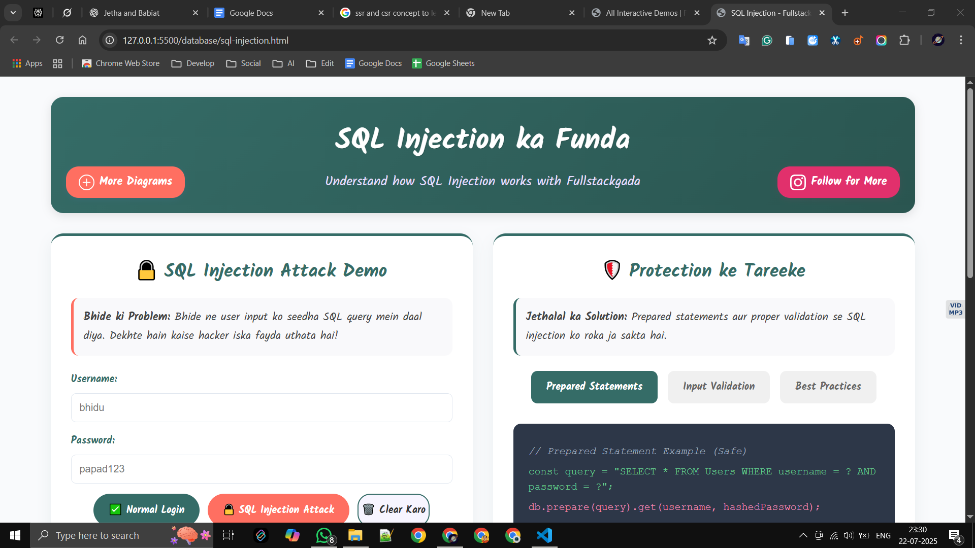 SQL Injection Demo