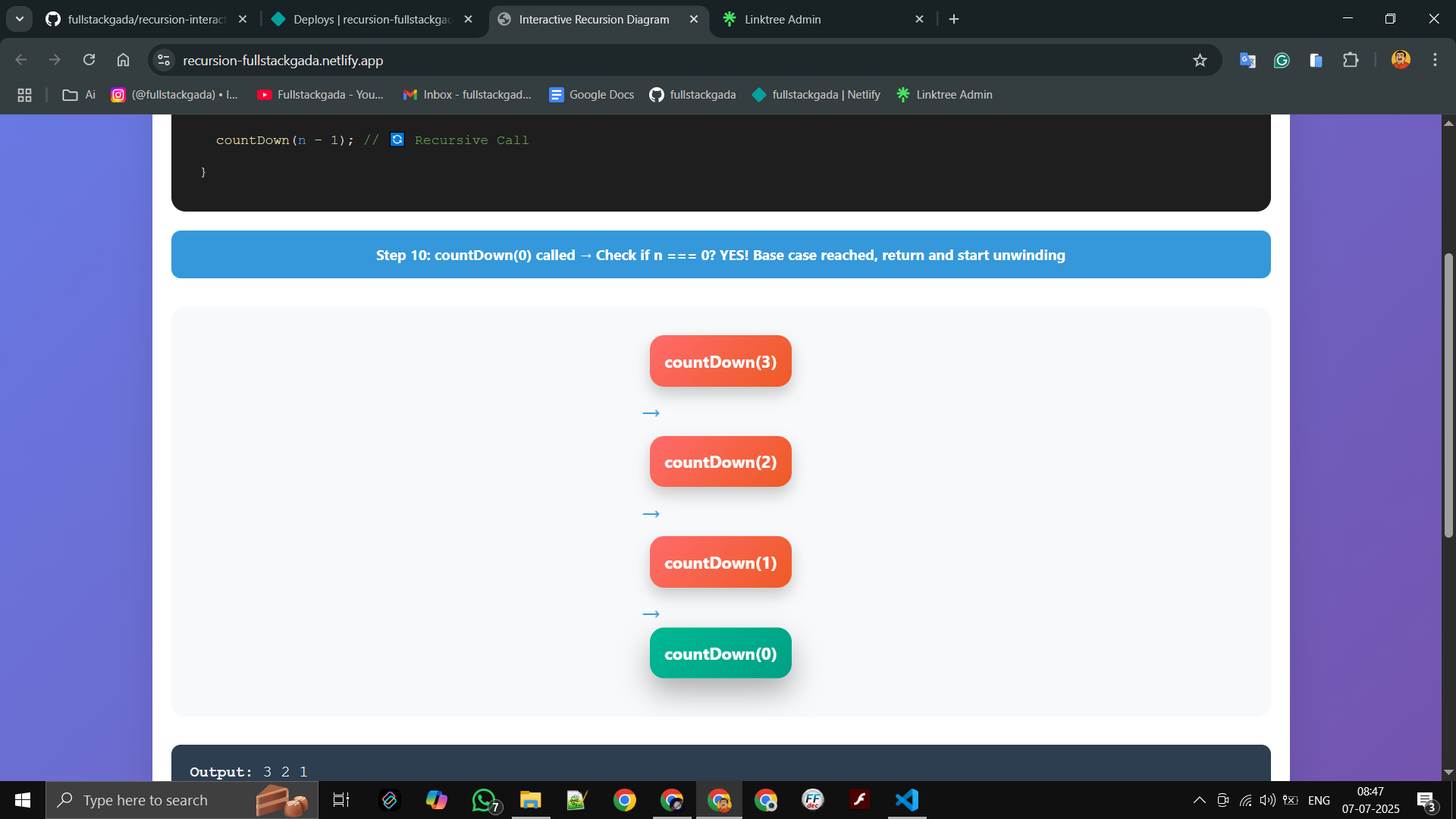 Recursion Demo