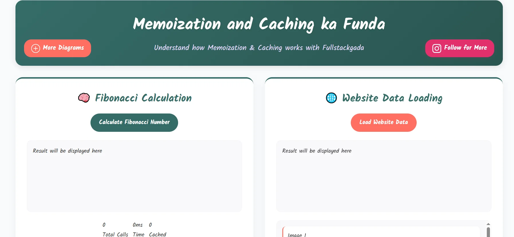 Memoization and Caching Demo