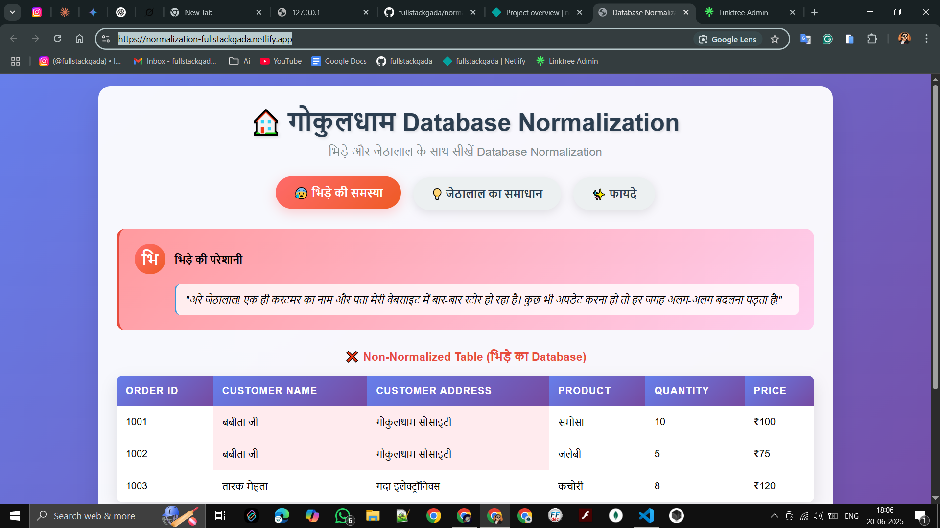 Normalization Demo